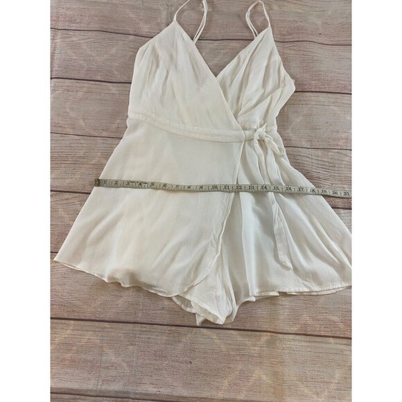 Lulu's Women's White Strappy Cross Front Romper - Small - Picture 7 of 14